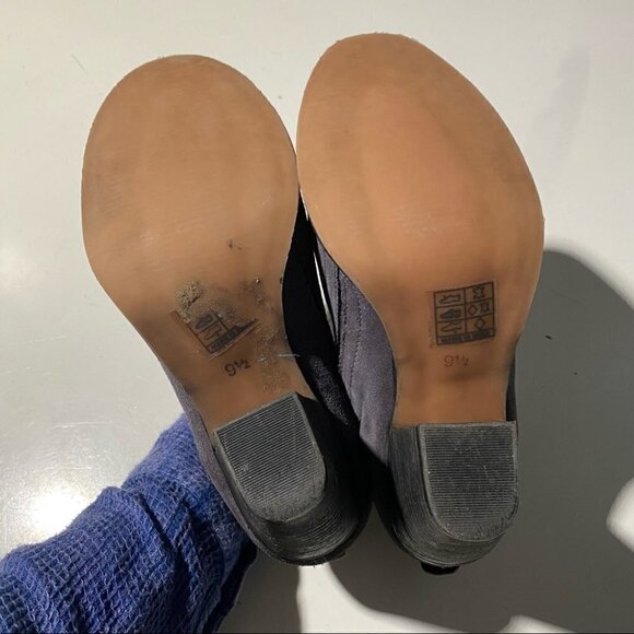 Jeffrey Campbell Rosalee Blue Suede Ankle Booties - Picture 7 of 7